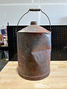 lot 19 image: Antique Railroad CSTPM & ORY Kerosene Bucket Can