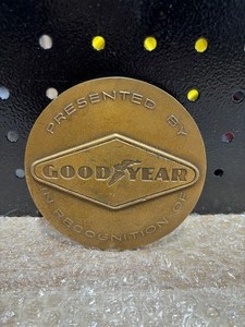 lot 44 image: Bronze Goodyear Tire Medallion
