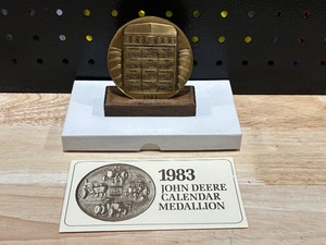 lot 59 image: John Deere Brass Calendar 1983