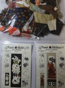 lot 48 image: (2) Patch Abilities Wall Hanging Project Quilt Patterns wBulk Fabrics...