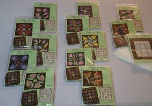 lot 64 image: (13) Tulips in the Park Block of the Month Quilt Kits From Piece O Cake Designs