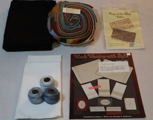 lot 68 image: Huck Weaving with Style Project Book and Kit, PennyRug of Many Colors Kit