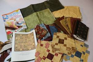lot 88 image: American Patchwork & Quilting Romance & Roses Project Lap Quilt and Book