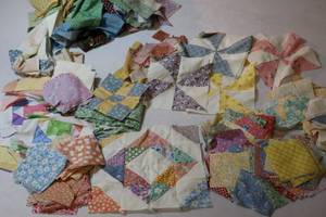 lot 93 image: Vintage Project Quilt Started...