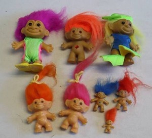 lot 97 image: Vintage Troll Doll Toys