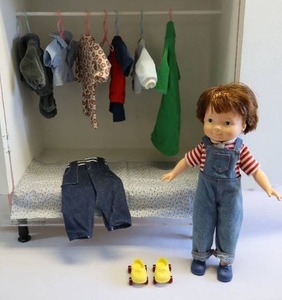 lot 98 image: Vintage 1976 My Friend Mandy #210 Doll by Fisher Price wAdditional Clothes Etc.