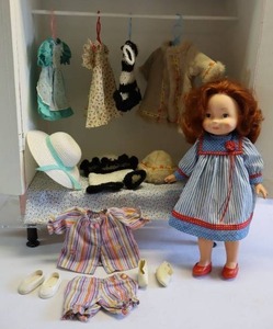 lot 99 image: Vintage 1981 My Friend Mikey Doll #205 by Fisher Price Toys wAdditional Clothes Etc.