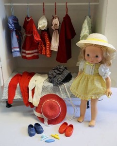 lot 100 image: Vintage 1976 My Friend Mandy #210 Doll by Fisher Price wAdditional Clothes Etc.