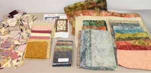 lot 140 image: Bulk Quilting Fabrics wCosmic Jewels Project Started...