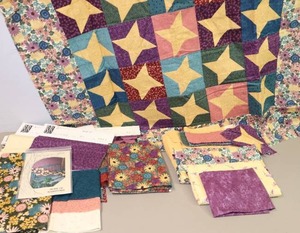 lot 145 image: Project with Bulk Quilting Coordinating Fabrics The Quilt Branch Hope of Hartford Project Quilt Started...