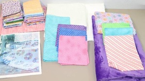 lot 150 image: Bulk Quilting Sewing Coordinating Fabrics...