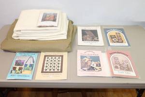 lot 157 image: Bulk Quilting Sewing Fabric, Project Kits wCoordinating Fabrics and Patterns