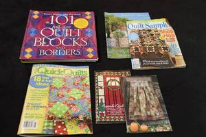 lot 182 image: (6) Quilting Books Etc