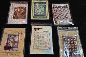 lot 186 image: (6) Quilting Project Patterns