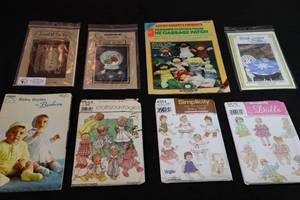 lot 187 image: (8) Assorted Patterns for Baby Quilts Knitting Holidays Etc