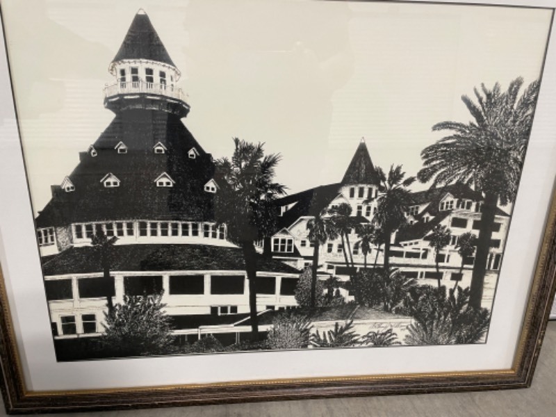 lot 116 image: Hotel del Coronado Artwork Signed by Anthony J Williams