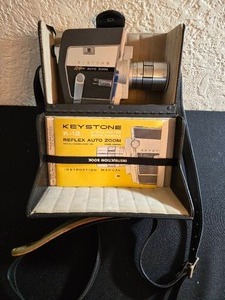 lot 33 image: Keystone K-12 Reflex Auto Zoom Movie Camera Including Case