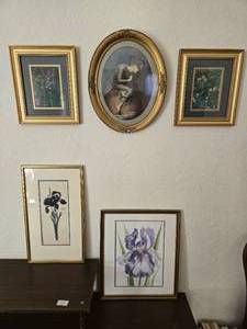 lot 161 image: Floral Collection of Pictures