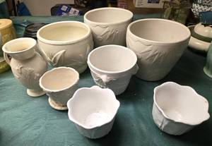 lot 201 image: Collection of White Pots