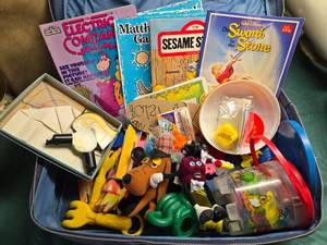 lot 132 image: Variety of Kids Toys With Suitcase