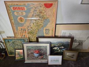 lot 89 image: Variety Of Vintage Pictures & Maps