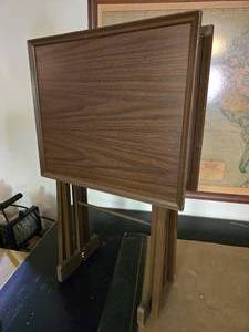 lot 225 image: Pair of TV Trays & Handy Stand