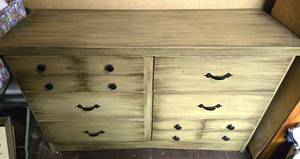 lot 234 image: Greenish Color Elongated Dresser
