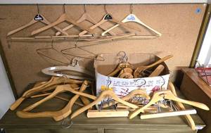 lot 351 image: Fabulous Collection of Wooden Hangers