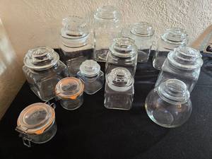 lot 65 image: Glass Candy Jars