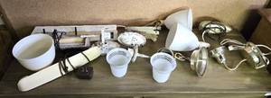 lot 88 image: Collection of Wall Lights, Under Counter & Globes
