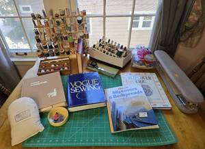 lot 61 image: Sewing Books & Accessories