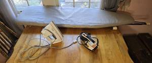 lot 260 image: Ironing Board with 2 Working Irons