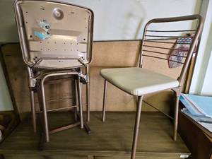 lot 282 image: Three Vintage Folding Chairs