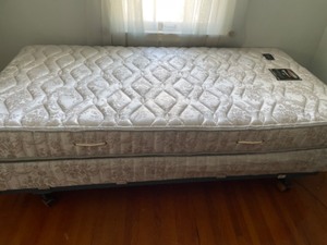 lot 264A image: Twin Bed Frame With Optional BoxSpring & Mattress