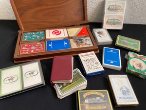 lot 298 image: Unique Playing Card Collection With Case