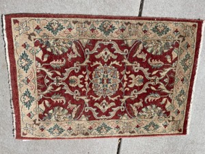 lot 150A image: Wool Hand Tied Rug Made in Pakistan