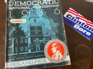 lot 63A image: Extremely Rare Find--1936 The Democratic National Convention Book