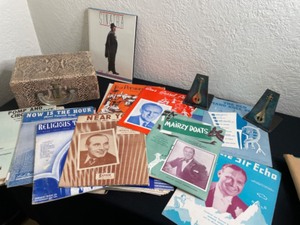 lot 331 image: Vintage Sheet Music Collection & Music Bookends