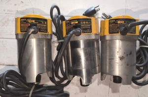 lot 54 image: (3) dewalt routers without base
