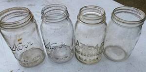 lot 13 image: 12 assorted mason jars