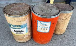 lot 49 image: Cardboard Storage Drums