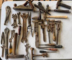lot 72 image: Collection of Various Antique Tools
