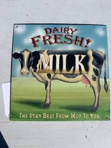 lot 56 image: Fresh Dairy Sign