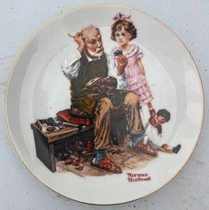 lot 45 image: Norman Rockwell Plates