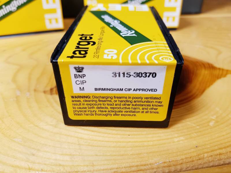 lot 8 image: 3 Boxes of 50 Remington Ely Target Ammo .22 LR Rimfire Cartridges