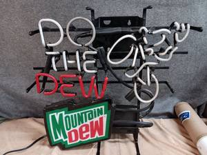 lot 53 image: Do the Dew Fallon neon light ( not working)