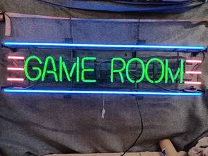 lot 54 image: GAMEROOM 3 color neon sign
