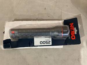 lot 322 image: NEBO Newton 2500 Lumen LED Gray Handheld Flashlight AA Battery