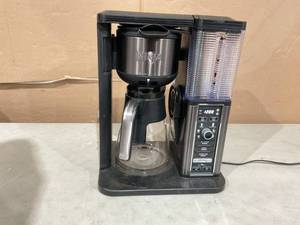 lot 329 image: Ninja 10 Cup Drip Coffee Maker, Hot & Iced Coffee, Stainless, Glass Carafe
