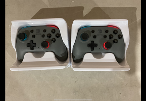 lot 352 image: LOT of 2 PowerA Nano Enhanced Wireless Controller for Nintendo Switch - Grey-Neon